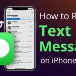 How do you recover deleted text messages from an iPhone?