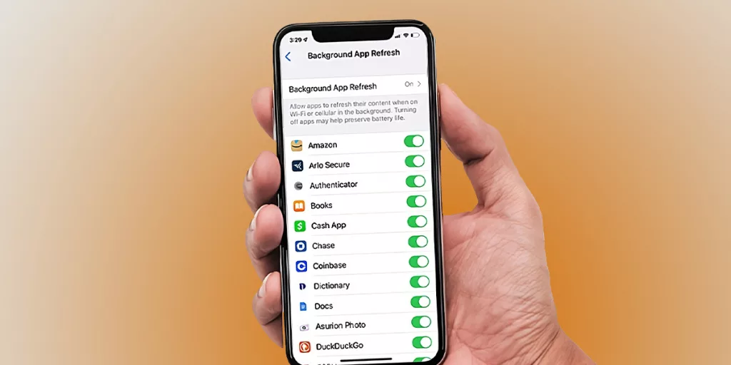 Background App Refresh option in iPhone