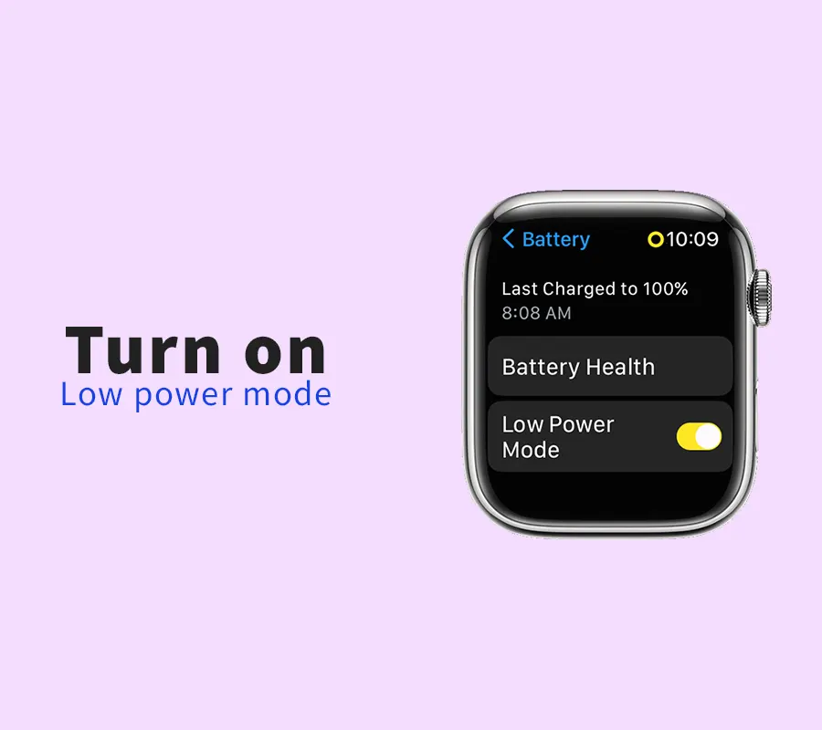 low power mode setting in Apple watch